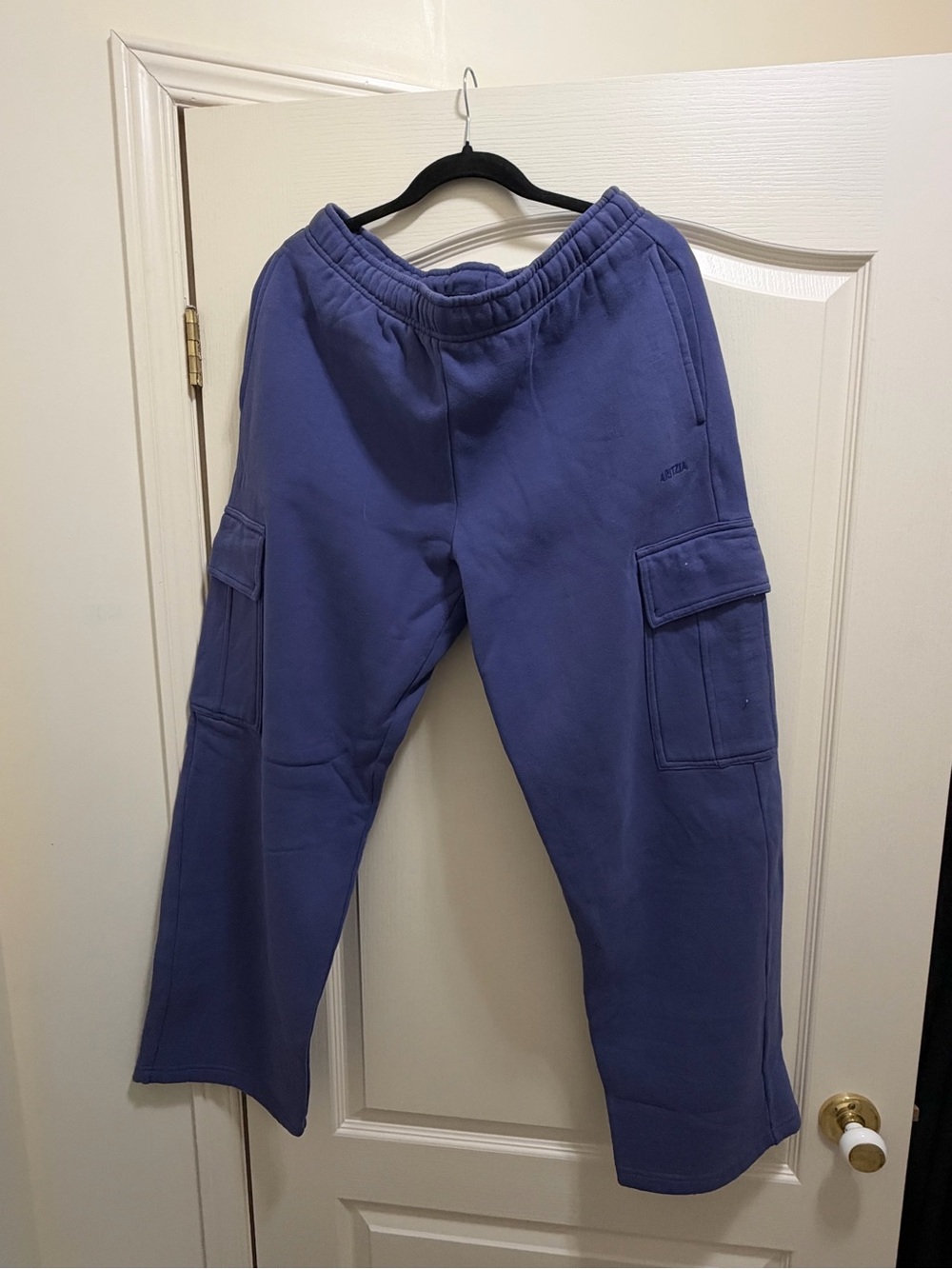 Aritzia Purple Cargo Track Pants